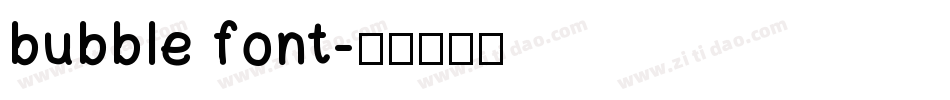 bubble font字体转换